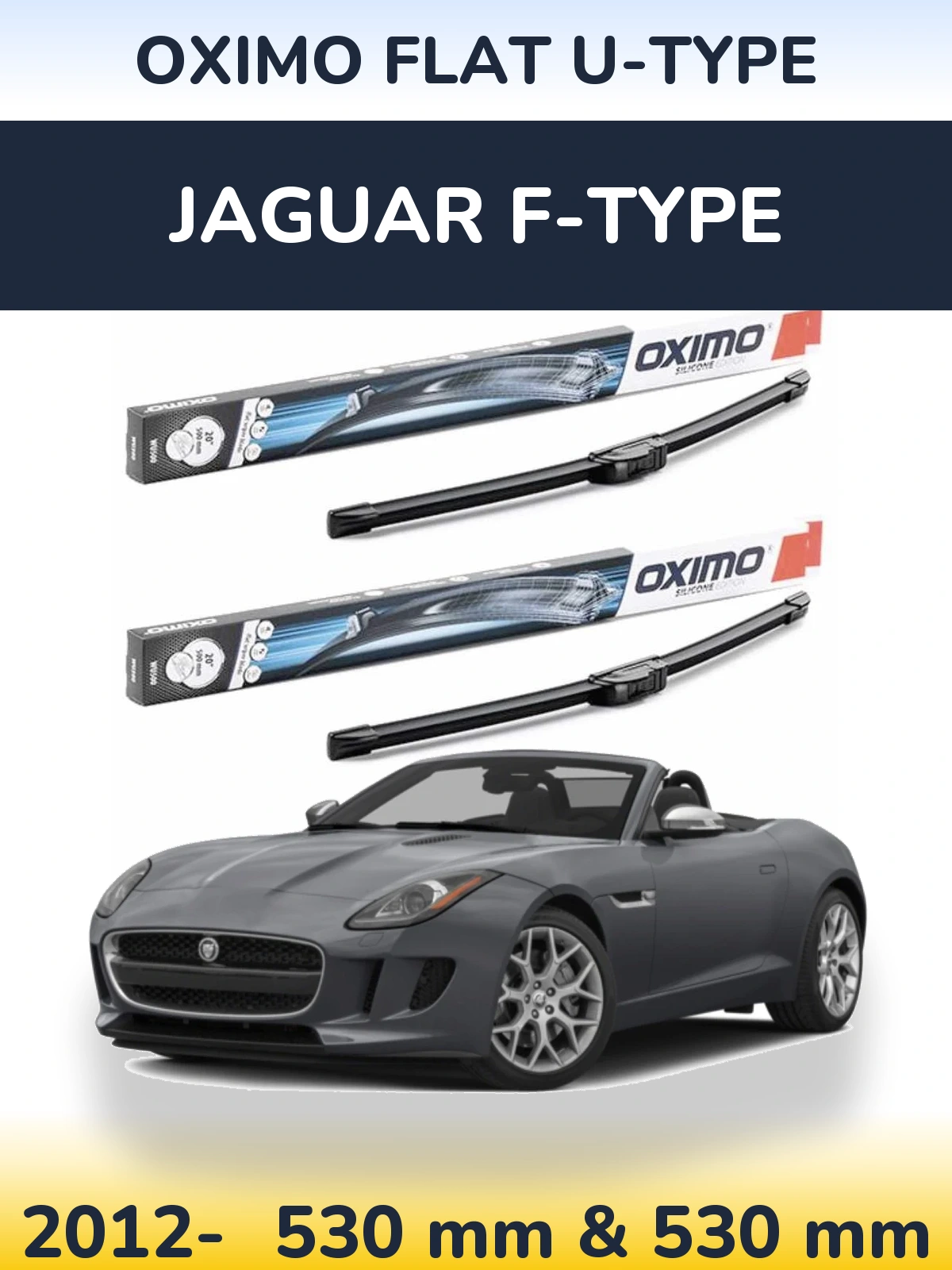 Ștergătoare Oximo Flat U-type pentru Jaguar F-Tipe