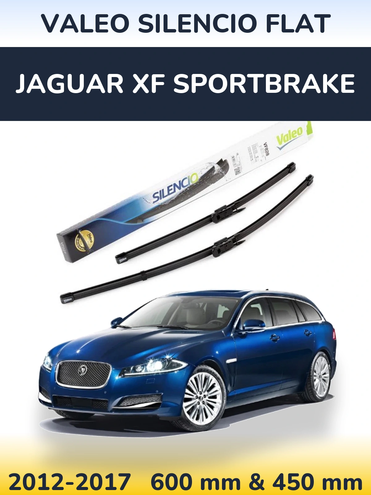 Ștergătoare Valeo Silencio Flat pentru Jaguar XF Sportbrake
