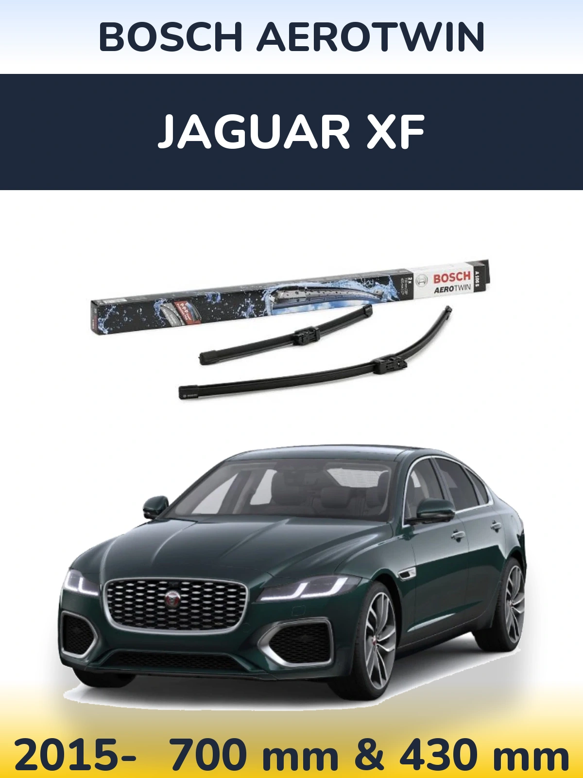 Ștergătoare BOSCH AeroTwin pentru Jaguar XF