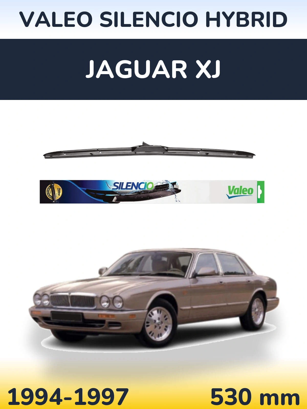Ștergătoare Valeo Silencio Hybrid pentru Jaguar XJ