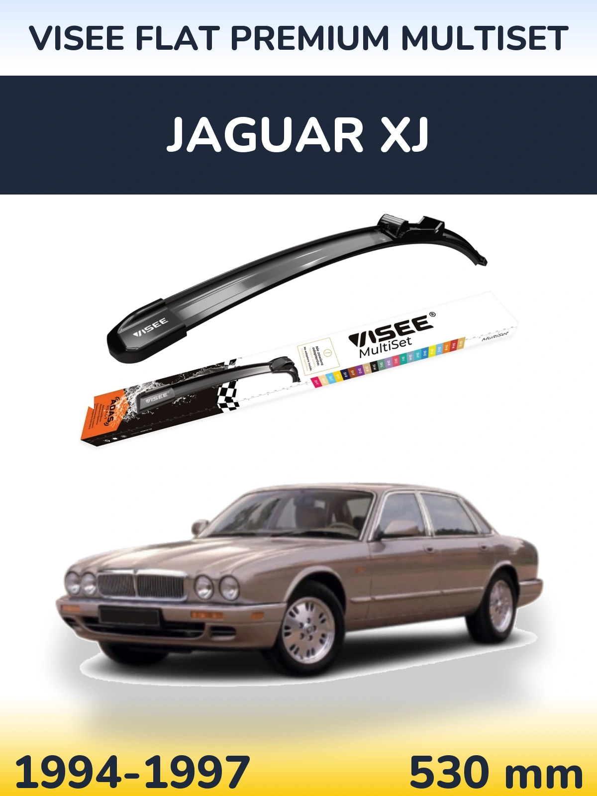 Ștergătoare VISEE FLAT PREMIUM MultiSet pentru Jaguar XJ