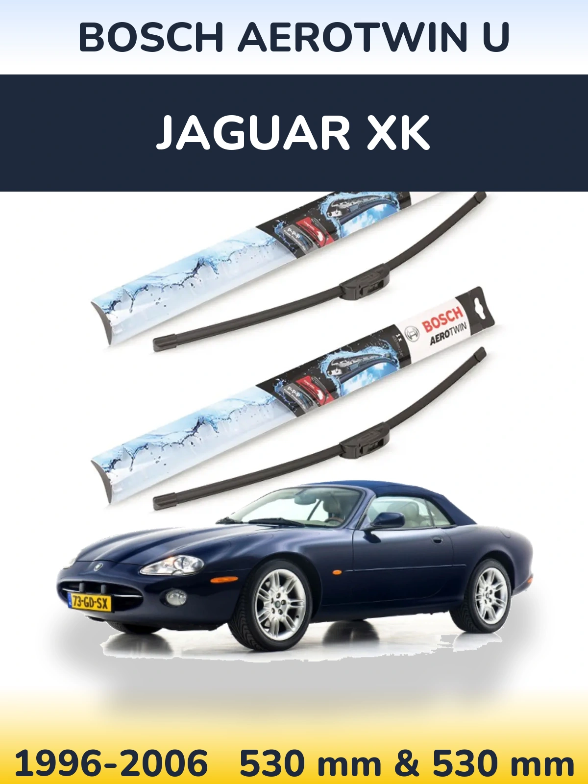 Ștergătoare BOSCH AeroTwin U pentru Jaguar XK