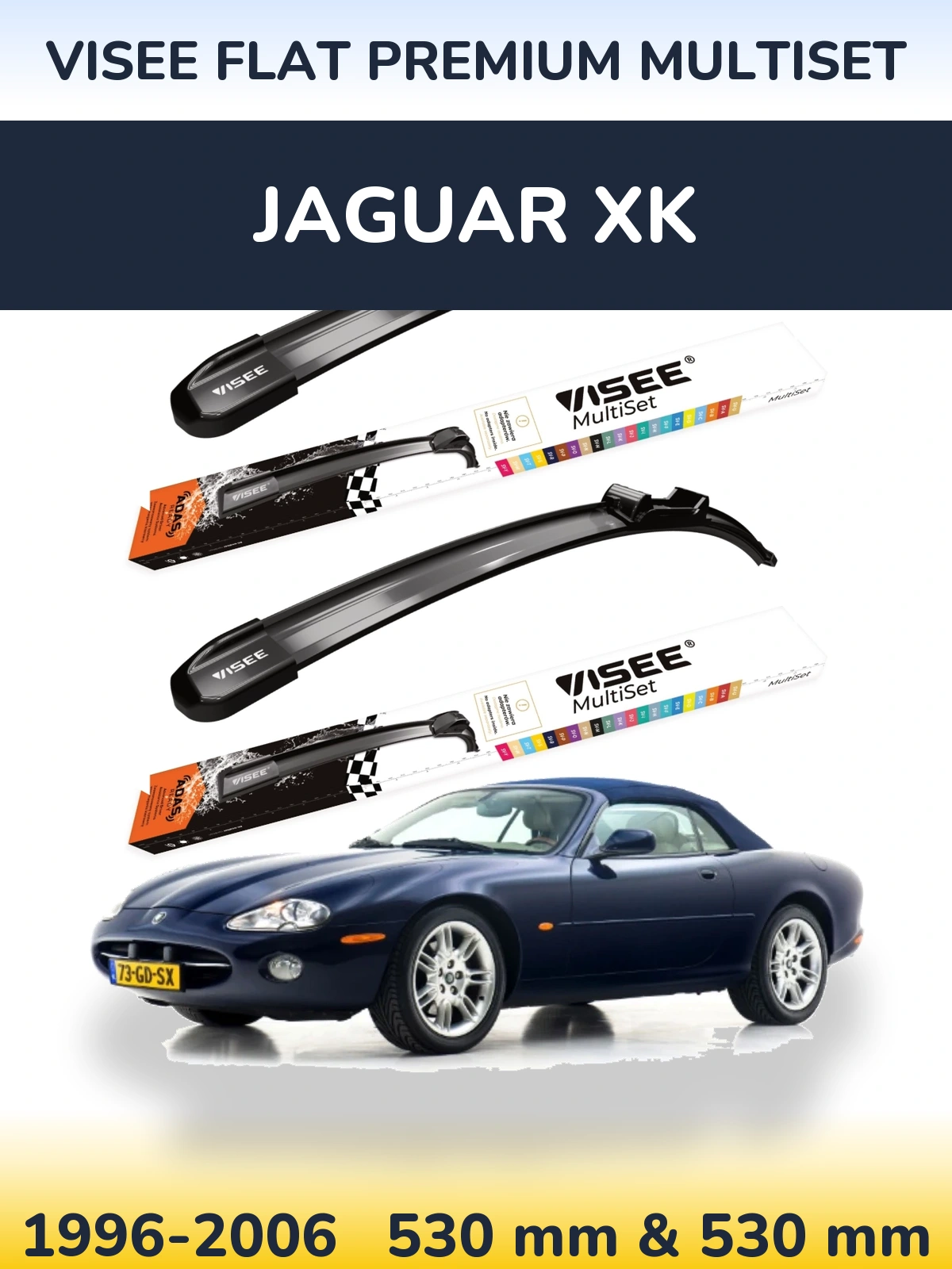 Ștergătoare VISEE FLAT PREMIUM MultiSet pentru Jaguar XK