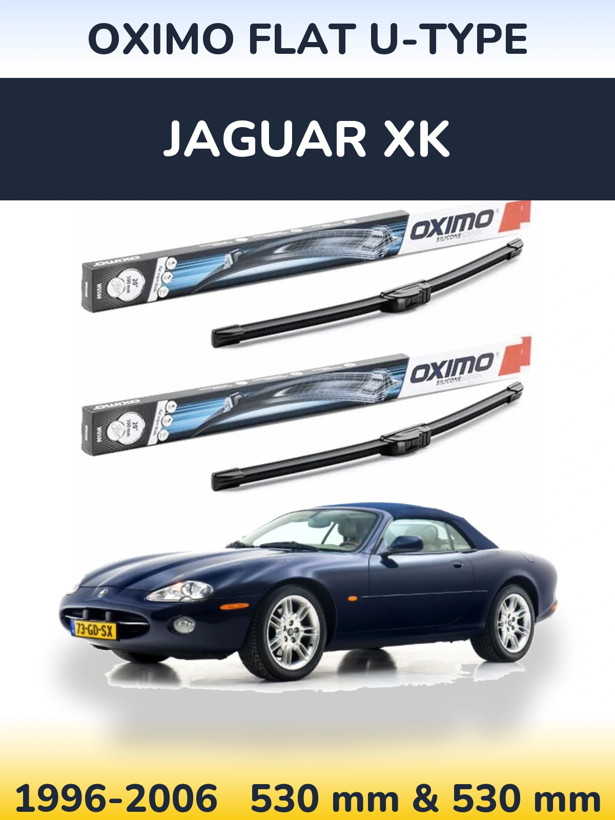 Ștergătoare Oximo Flat U-type pentru Jaguar XK