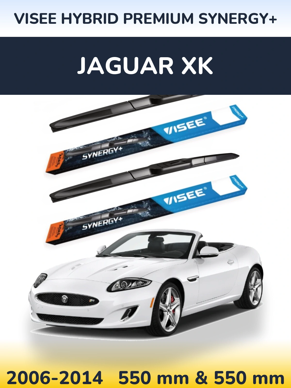 Ștergătoare VISEE HYBRID PREMIUM SYNERGY+ pentru Jaguar XK