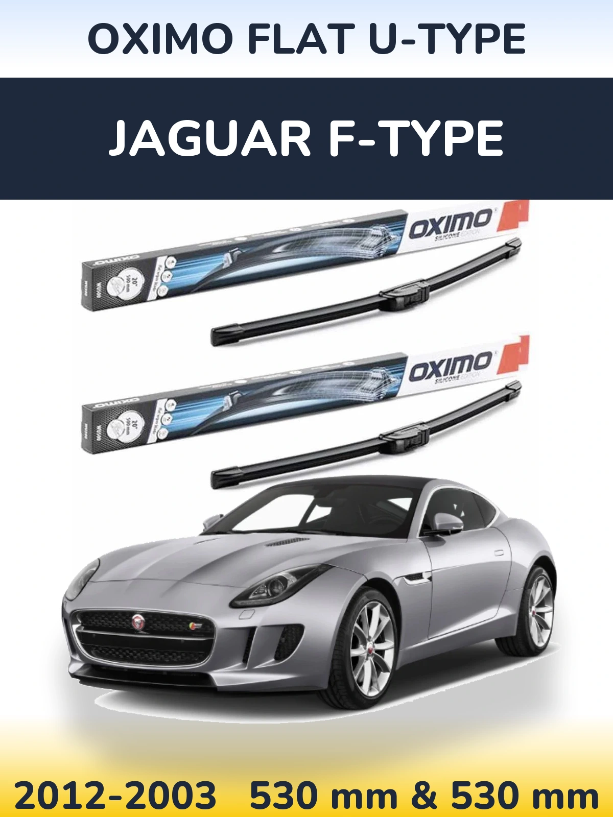Ștergătoare Oximo Flat U-type pentru Jaguar F-Tipe