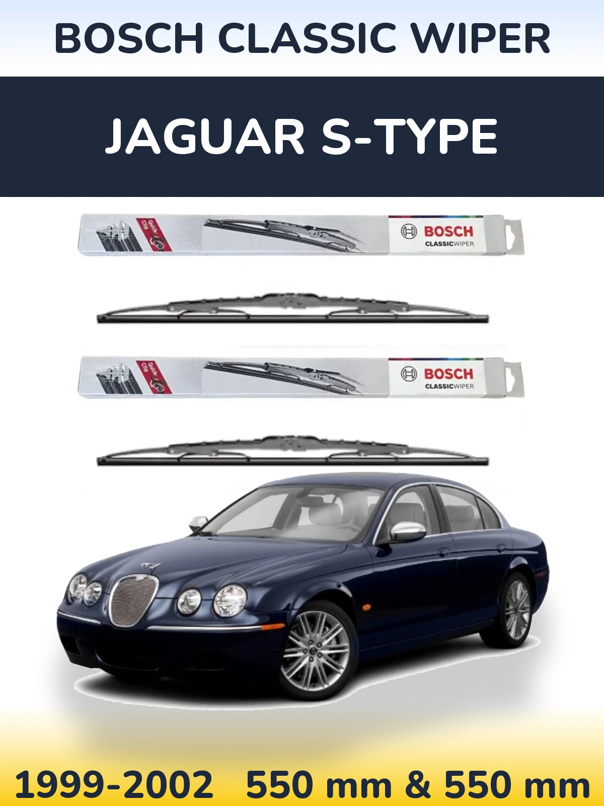 Ștergătoare BOSCH Classic Wiper pentru Jaguar S-Tipe