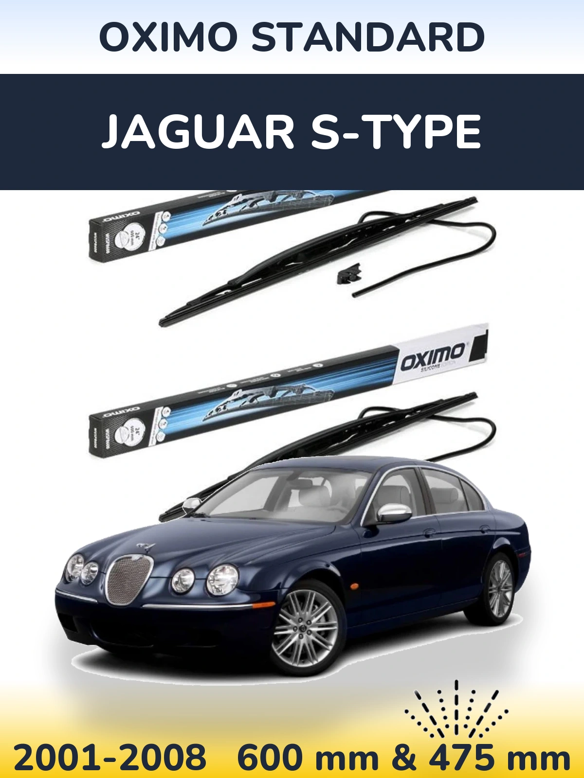 Ștergătoare Oximo Standard pentru Jaguar S-Tipe