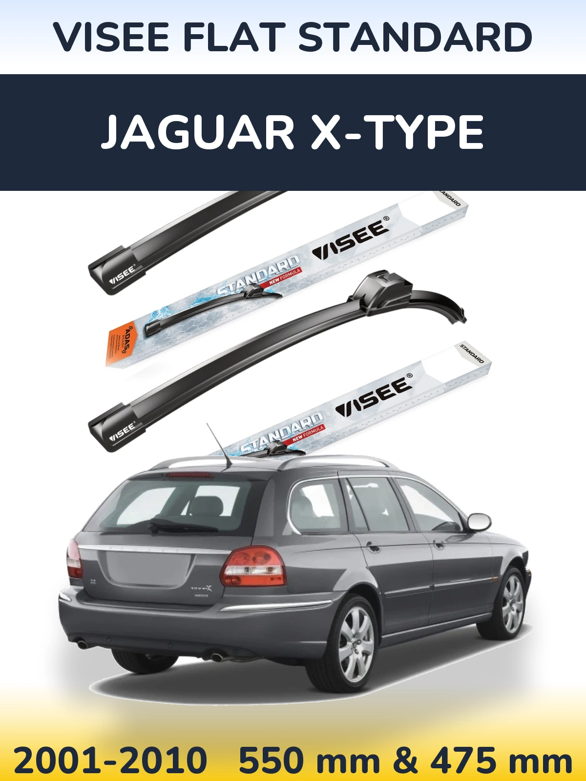 Ștergătoare VISEE FLAT STANDARD pentru Jaguar X-Tipe
