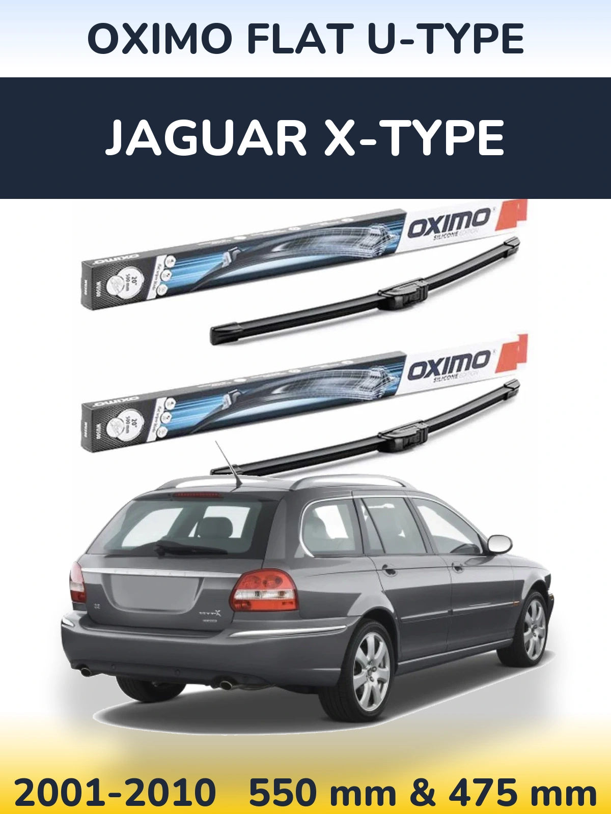 Ștergătoare Oximo Flat U-type pentru Jaguar X-Tipe