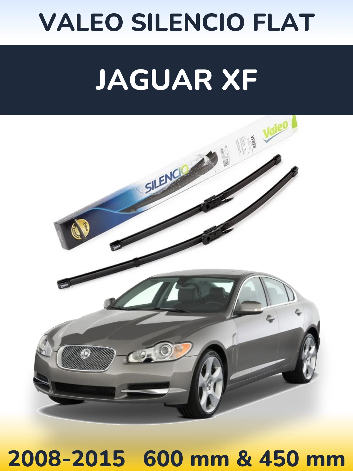 Ștergătoare Valeo Silencio Flat pentru Jaguar XF