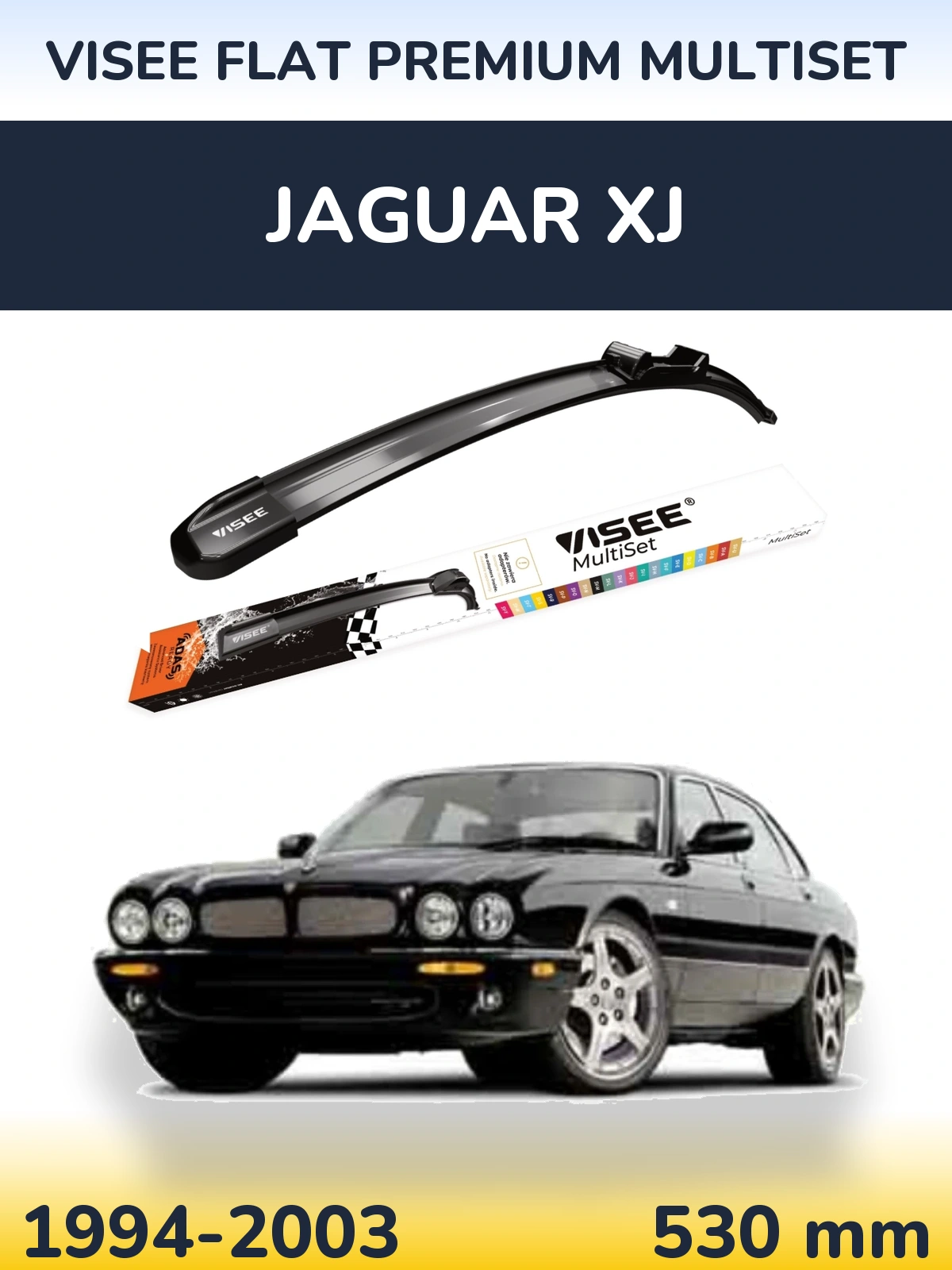 Ștergătoare VISEE FLAT PREMIUM MultiSet pentru Jaguar XJ