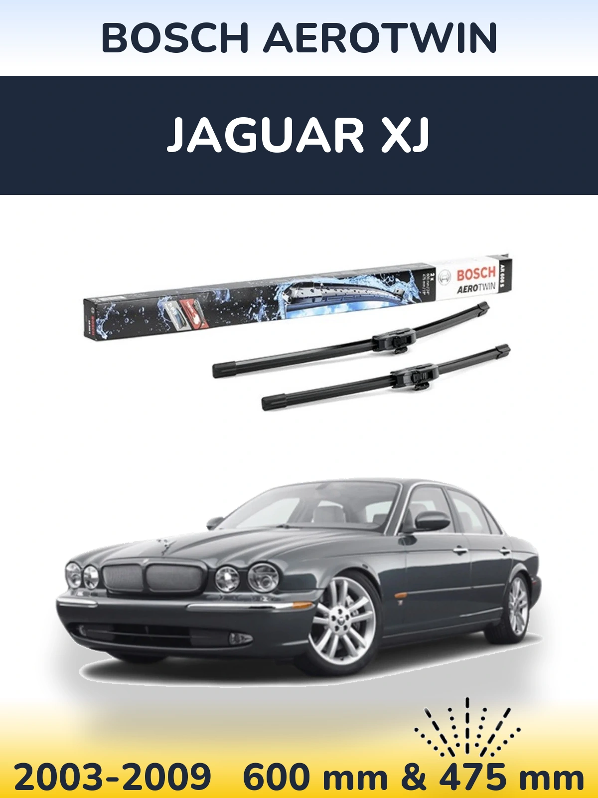 Ștergătoare BOSCH AeroTwin pentru Jaguar XJ