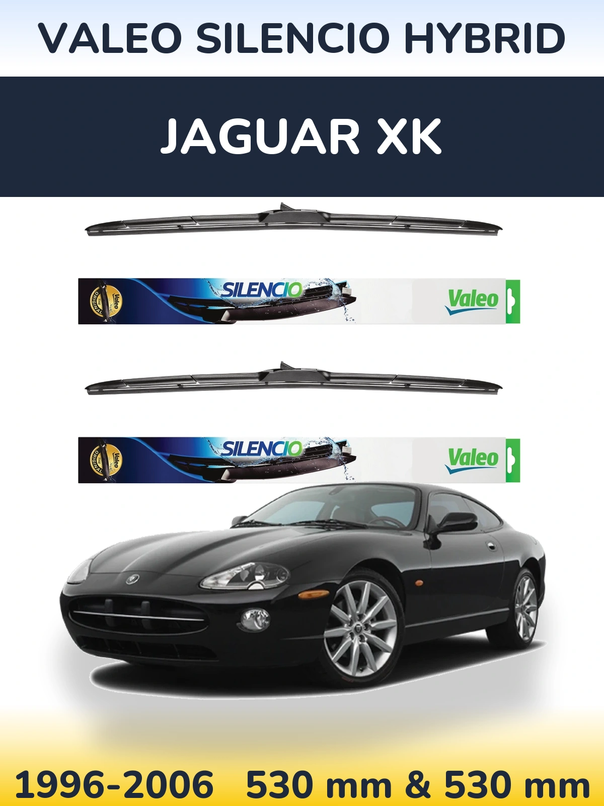 Ștergătoare Valeo Silencio Hybrid pentru Jaguar XK