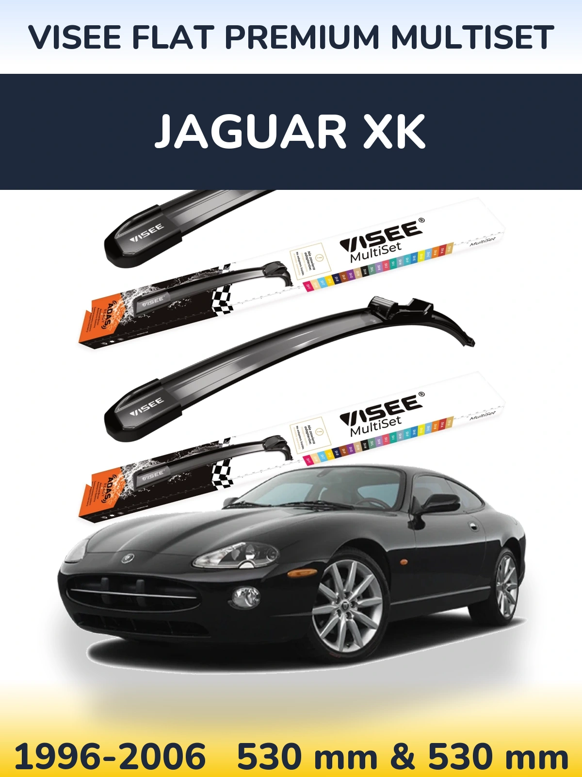Ștergătoare VISEE FLAT PREMIUM MultiSet pentru Jaguar XK