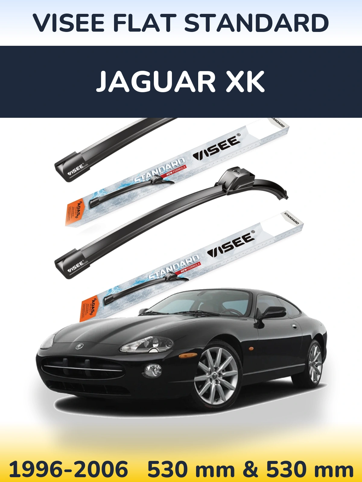 Ștergătoare VISEE FLAT STANDARD pentru Jaguar XK