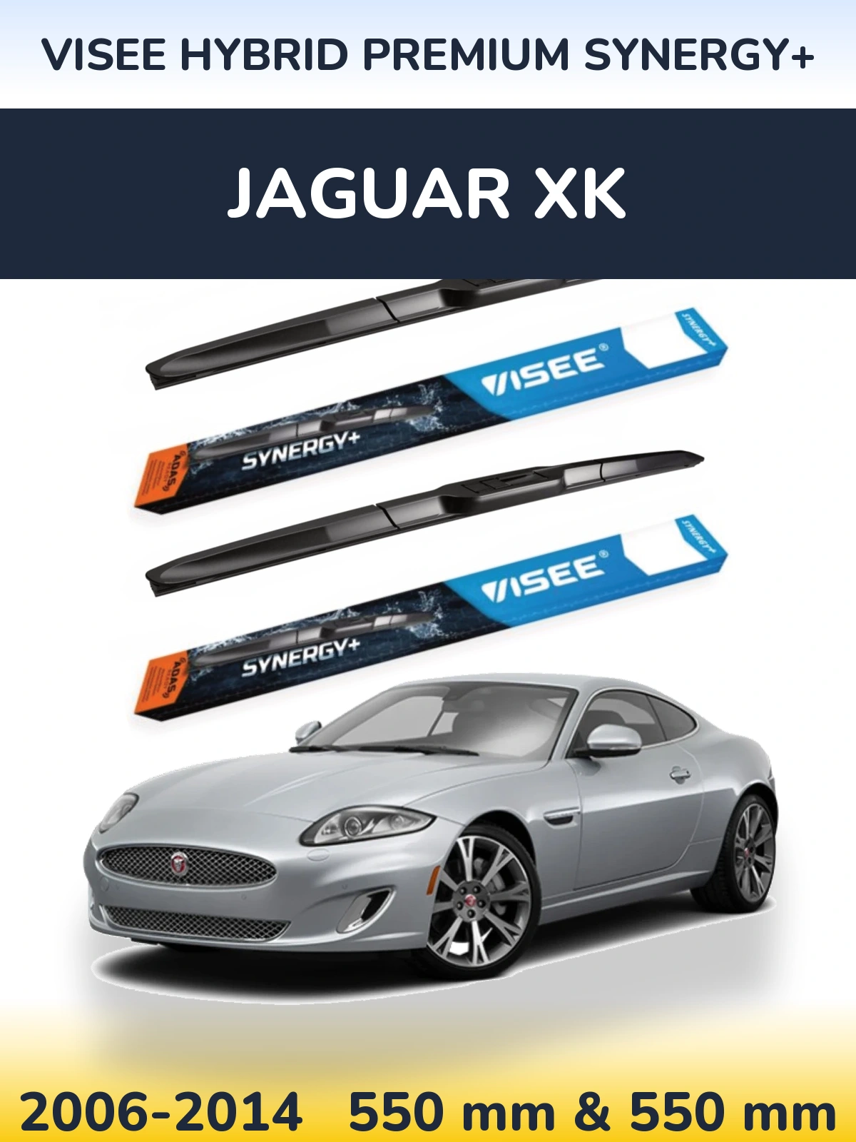 Ștergătoare VISEE HYBRID PREMIUM SYNERGY+ pentru Jaguar XK