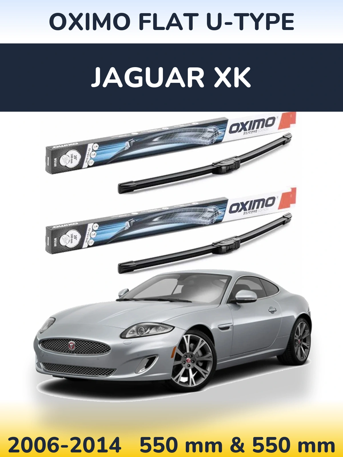 Ștergătoare Oximo Flat U-type pentru Jaguar XK
