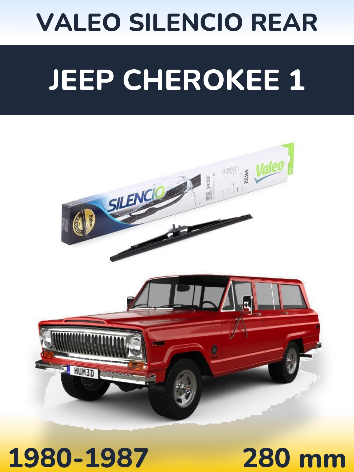 Ștergătoare Valeo Silencio Rear pentru Jeep Cherokee 1