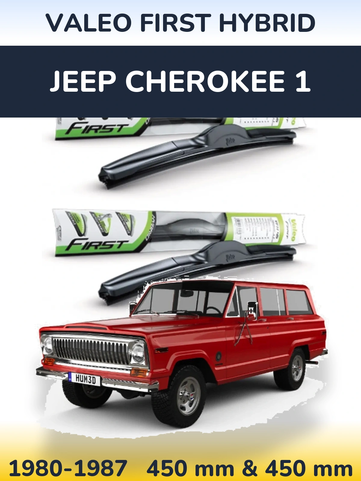 Ștergătoare Valeo First Hybrid pentru Jeep Cherokee 1