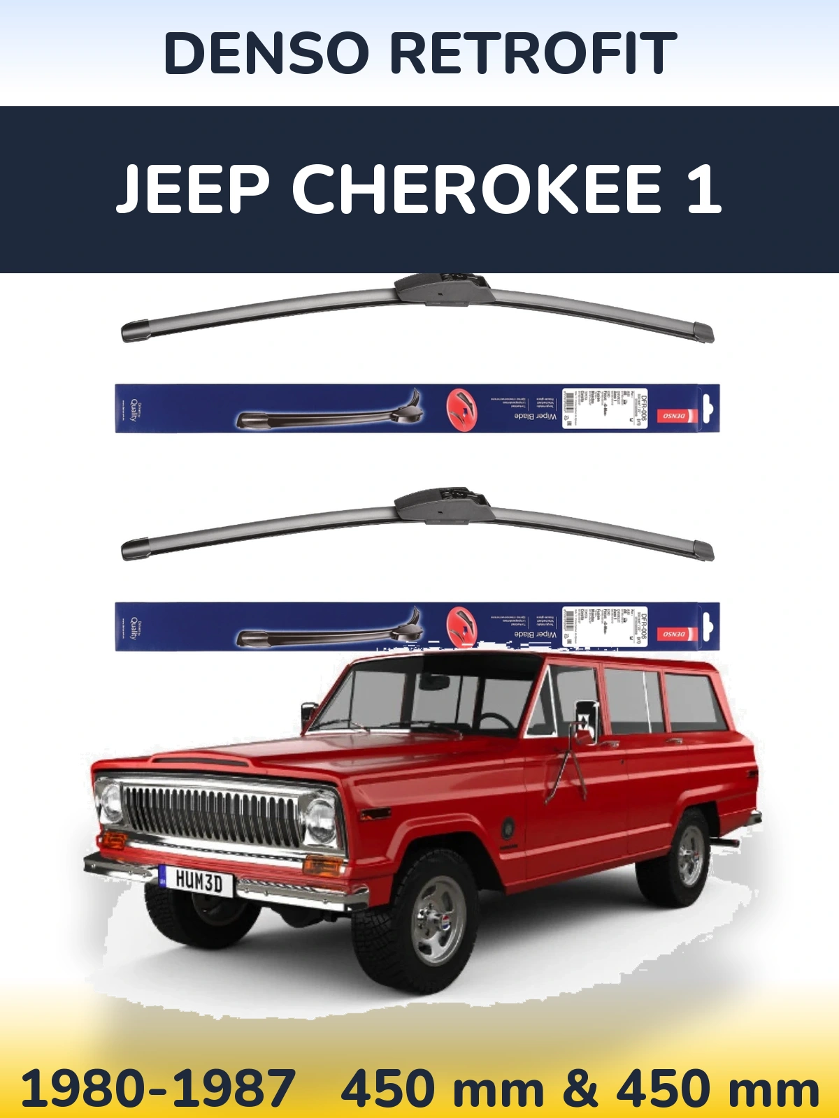 Ștergătoare Denso Retrofit pentru Jeep Cherokee 1