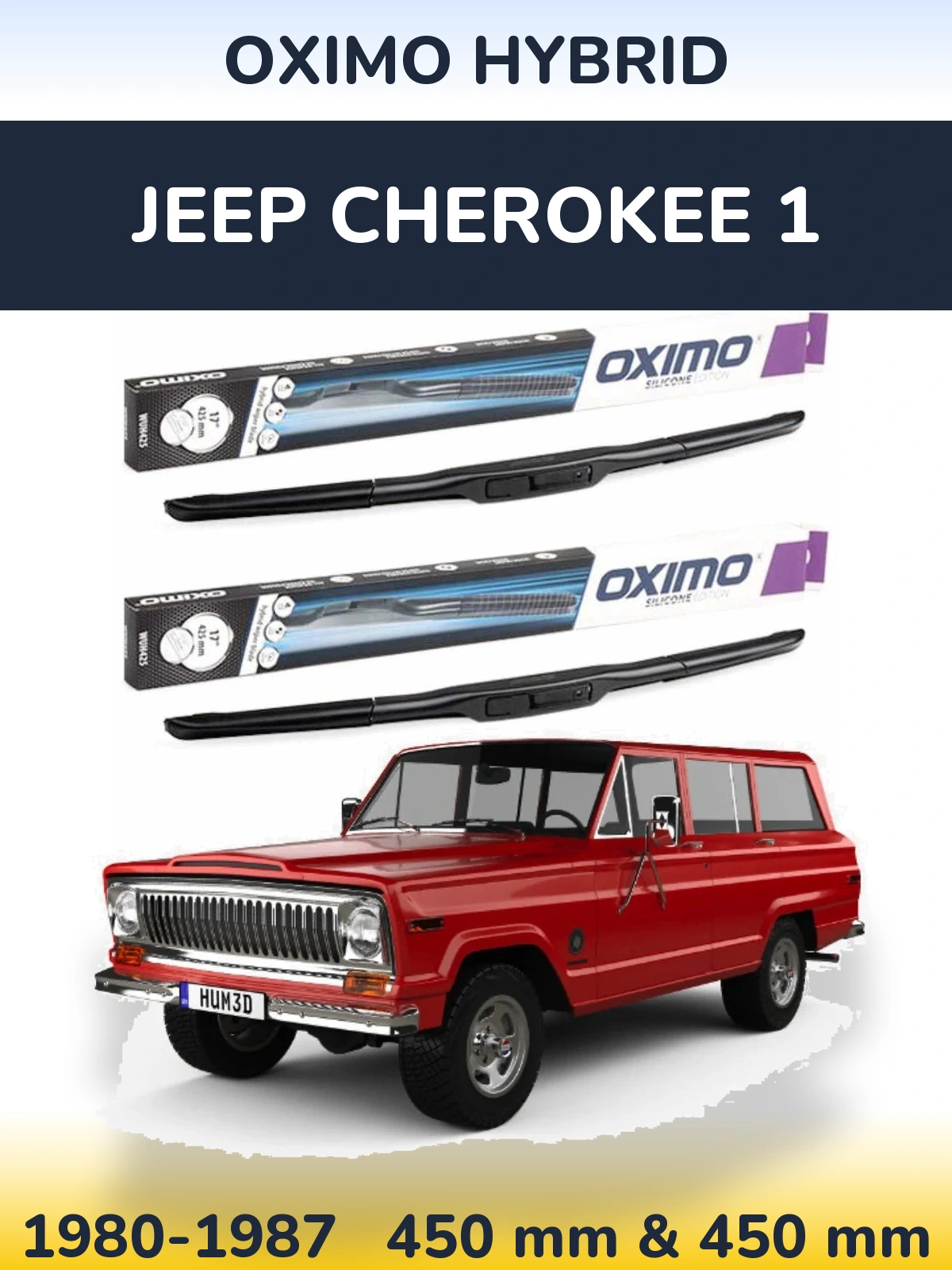 Ștergătoare Oximo Hybrid pentru Jeep Cherokee 1