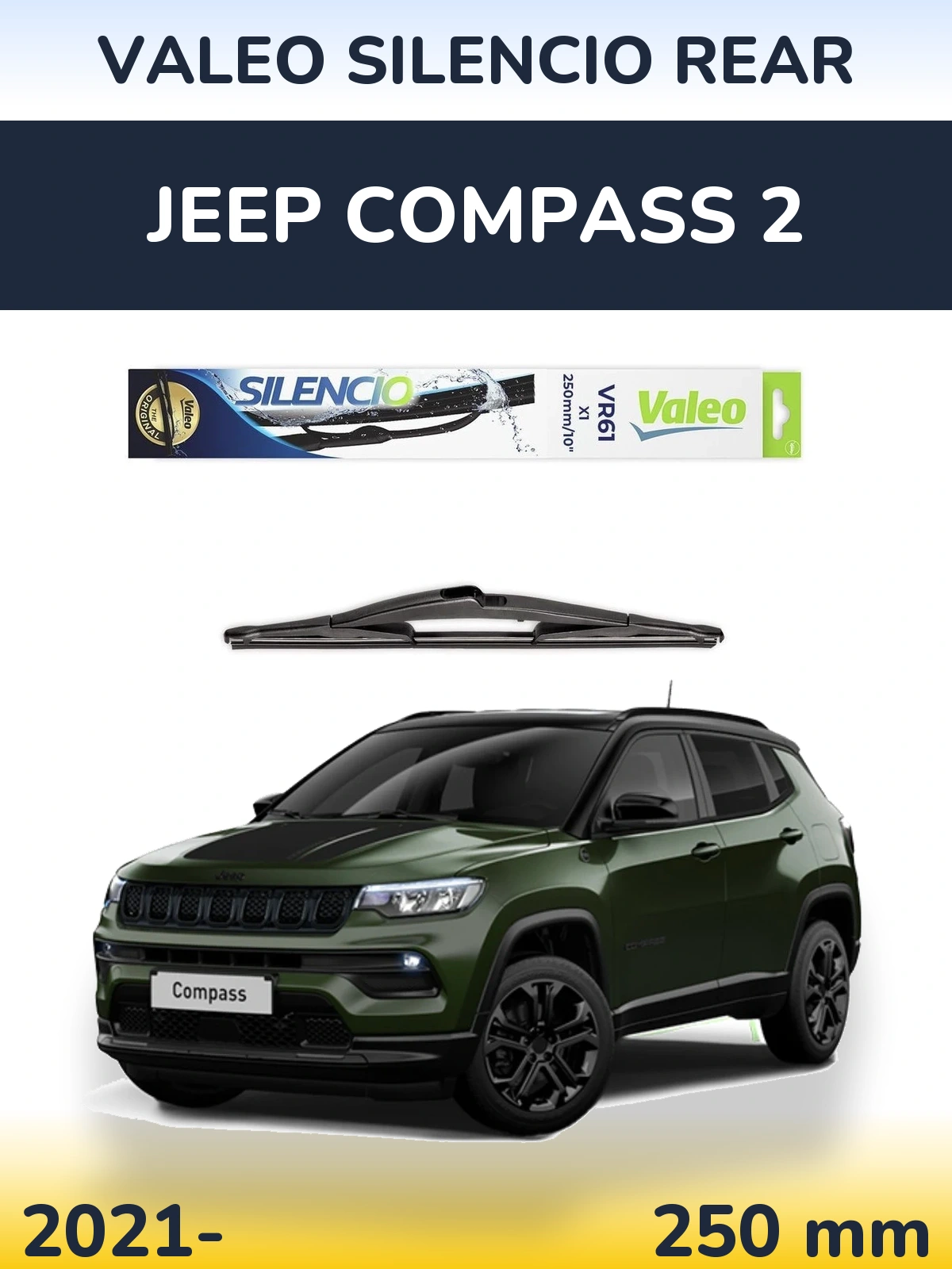 Ștergătoare Valeo Silencio Rear pentru Jeep Compass 2