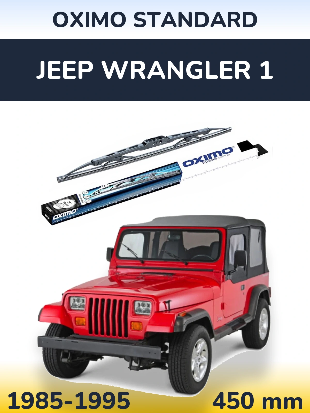 Ștergătoare Oximo Standard pentru Jeep Wrangler 1