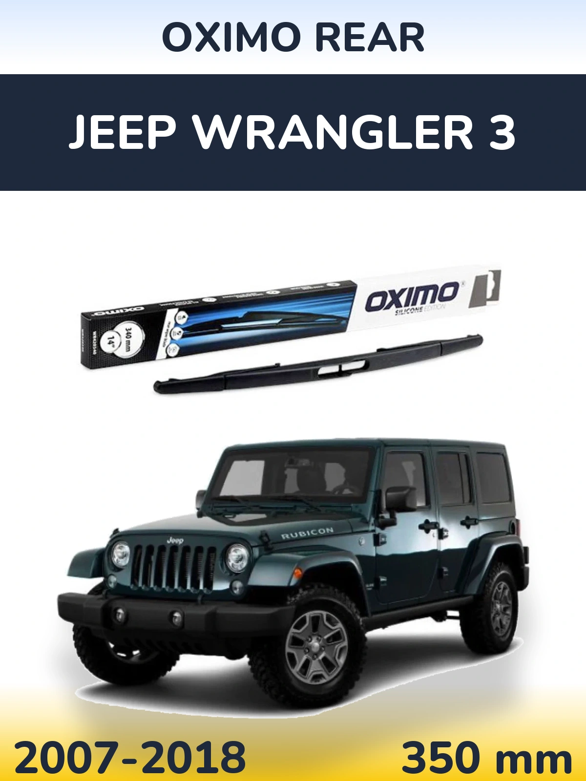 Ștergătoare Oximo Rear pentru Jeep Wrangler 3