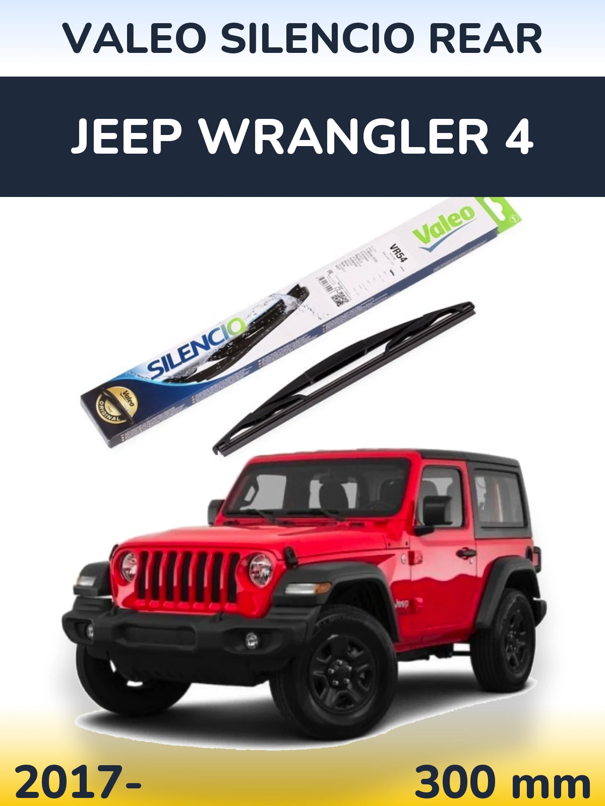 Ștergătoare Valeo Silencio Rear pentru Jeep Wrangler 4
