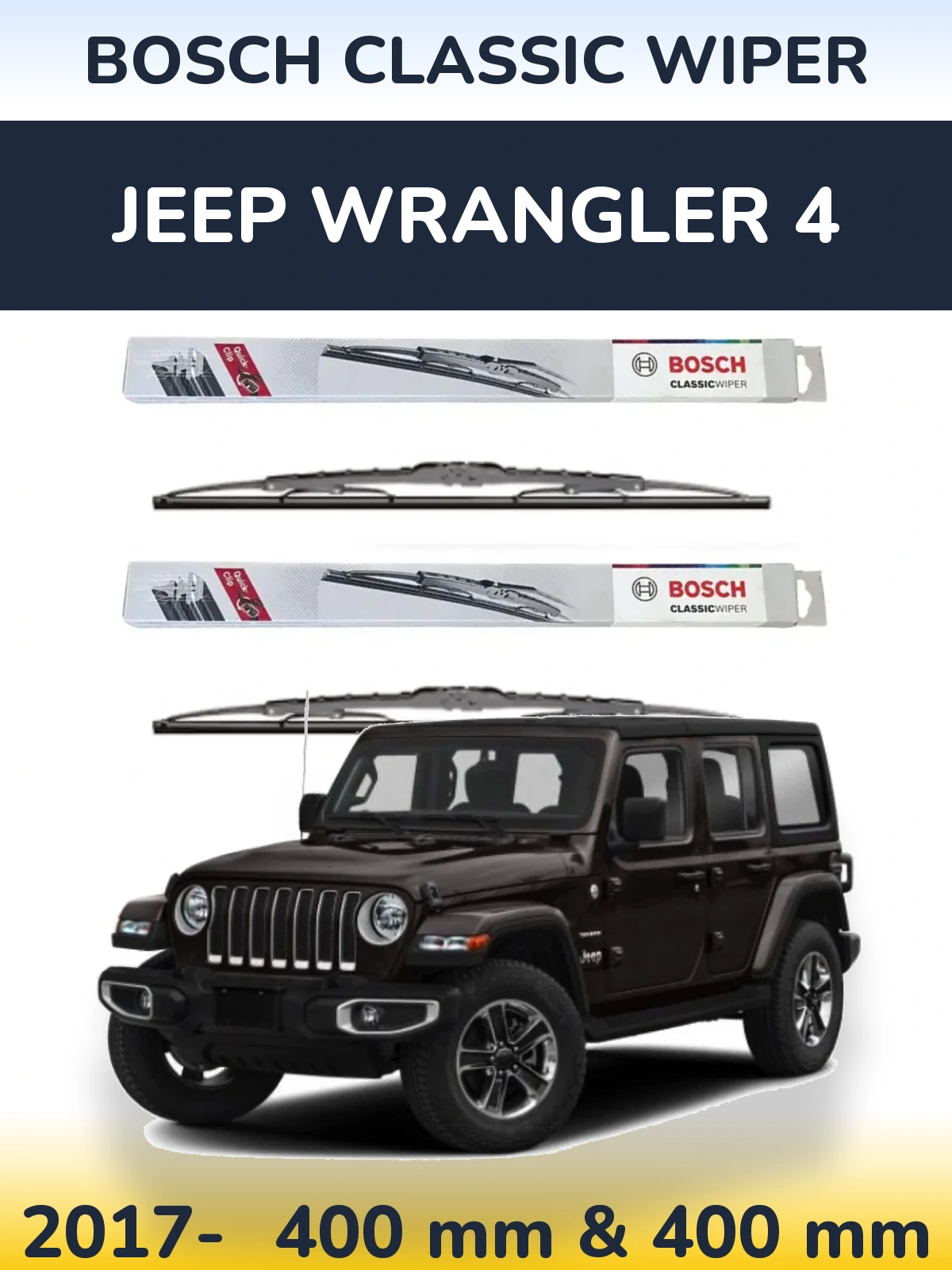 Ștergătoare BOSCH Classic Wiper pentru Jeep Wrangler 4
