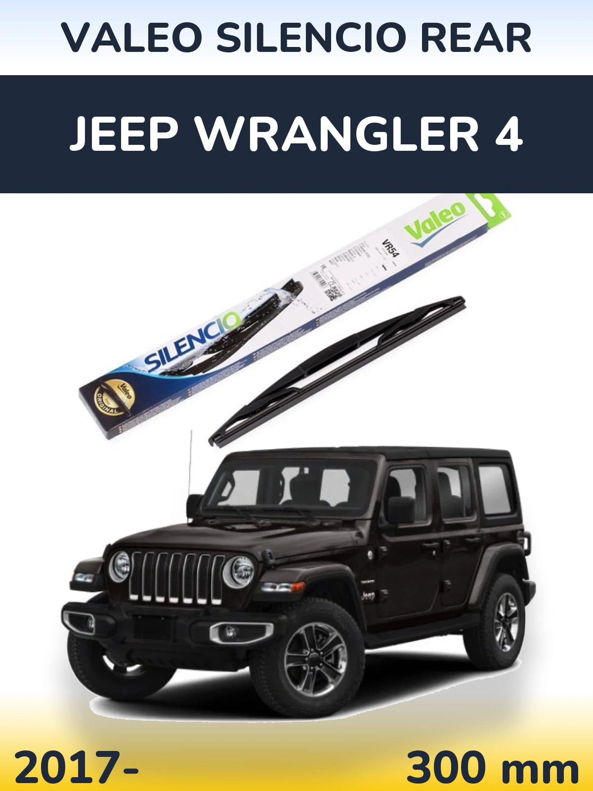 Ștergătoare Valeo Silencio Rear pentru Jeep Wrangler 4