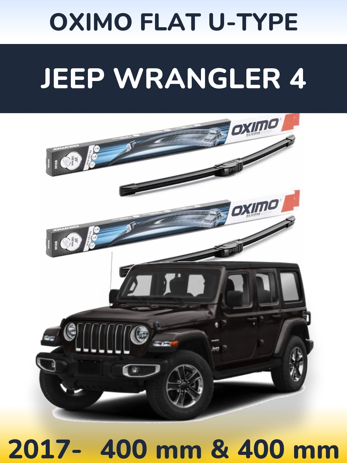 Ștergătoare Oximo Flat U-type pentru Jeep Wrangler 4
