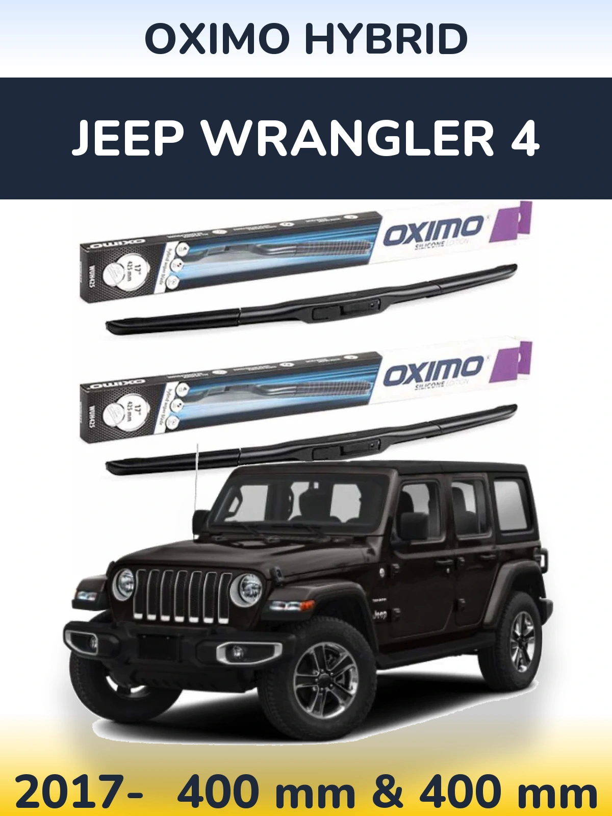 Ștergătoare Oximo Hybrid pentru Jeep Wrangler 4