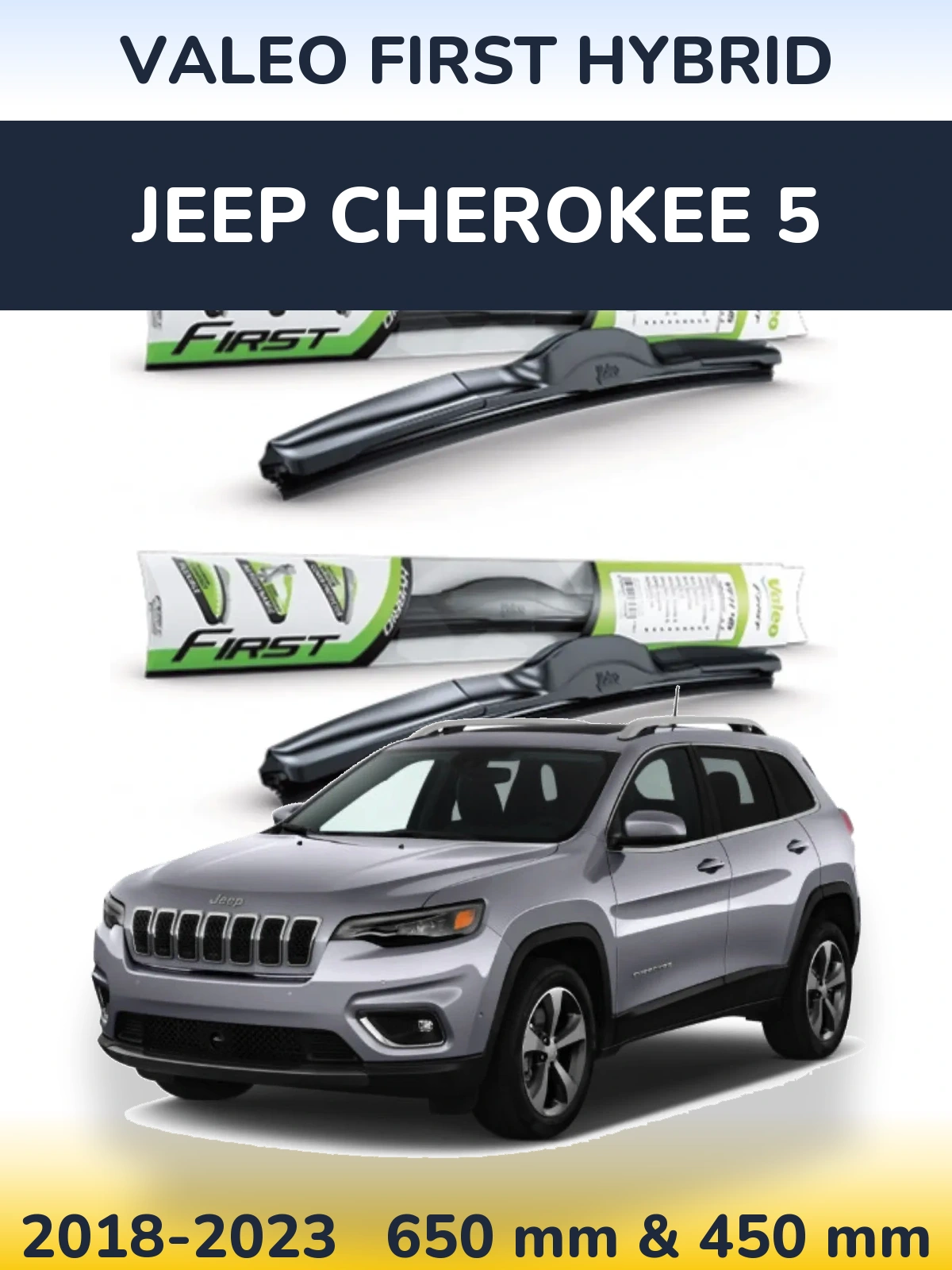 Ștergătoare Valeo First Hybrid pentru Jeep Cherokee 5