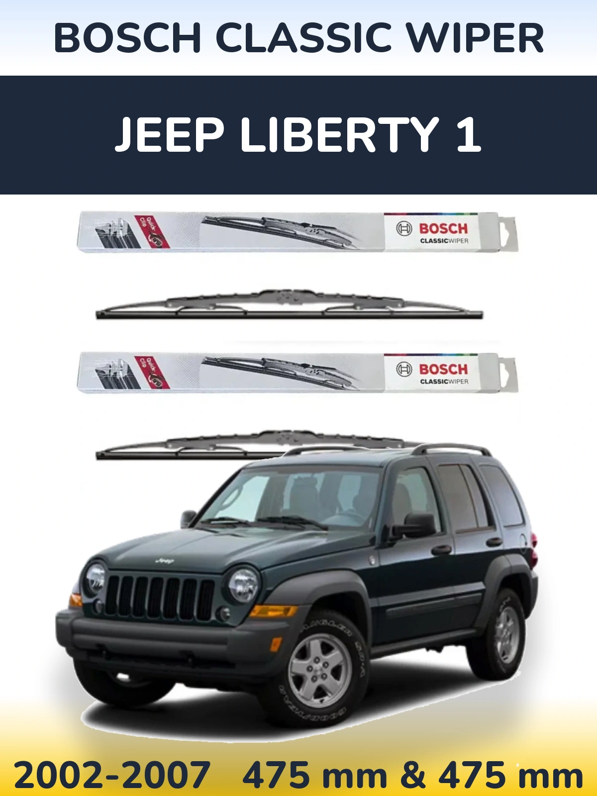Ștergătoare BOSCH Classic Wiper pentru Jeep Liberty 1