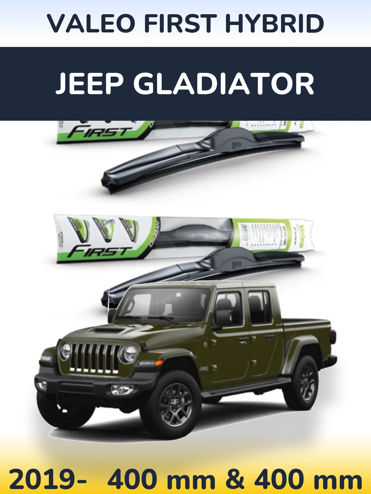 Ștergătoare Valeo First Hybrid pentru Jeep Gladiator