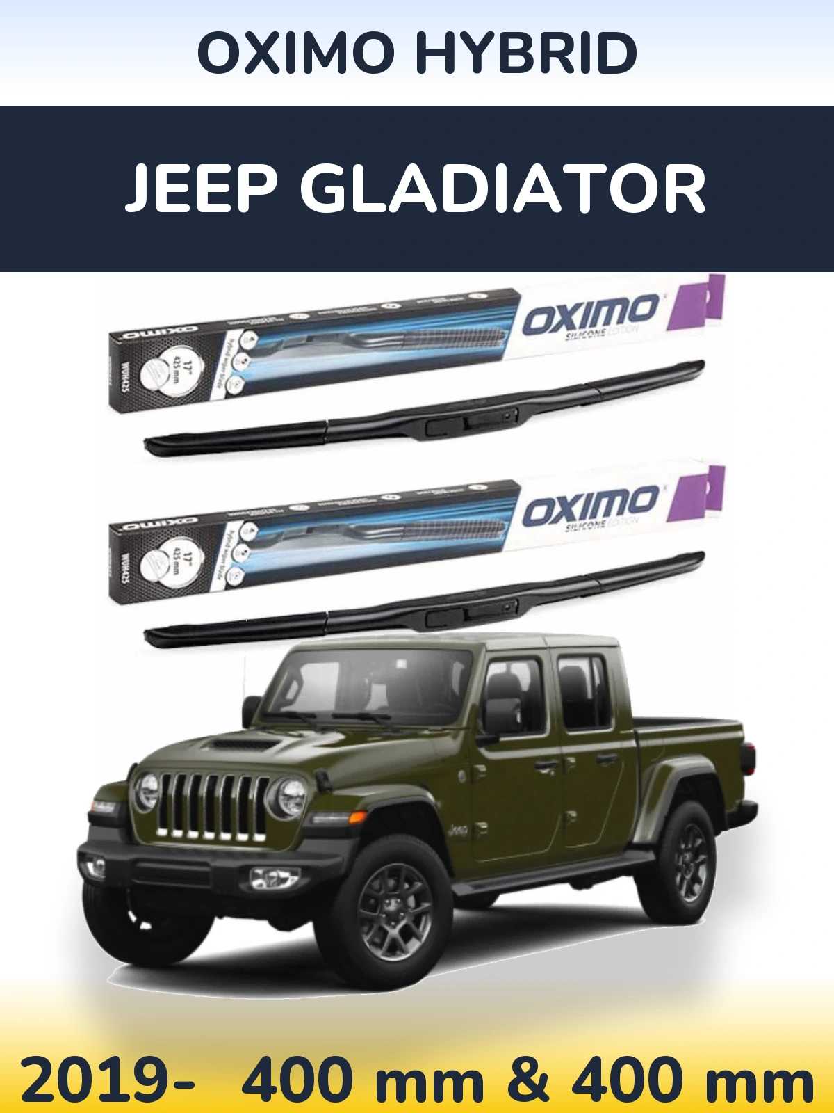 Ștergătoare Oximo Hybrid pentru Jeep Gladiator