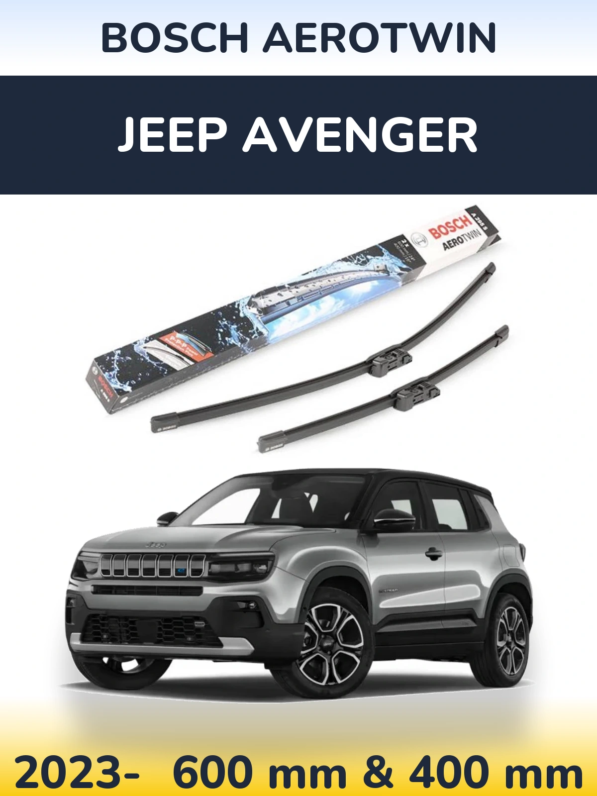 Ștergătoare BOSCH AeroTwin pentru Jeep Avenger