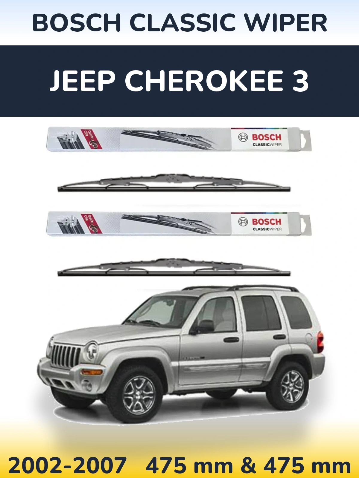 Ștergătoare BOSCH Classic Wiper pentru Jeep Cherokee 3