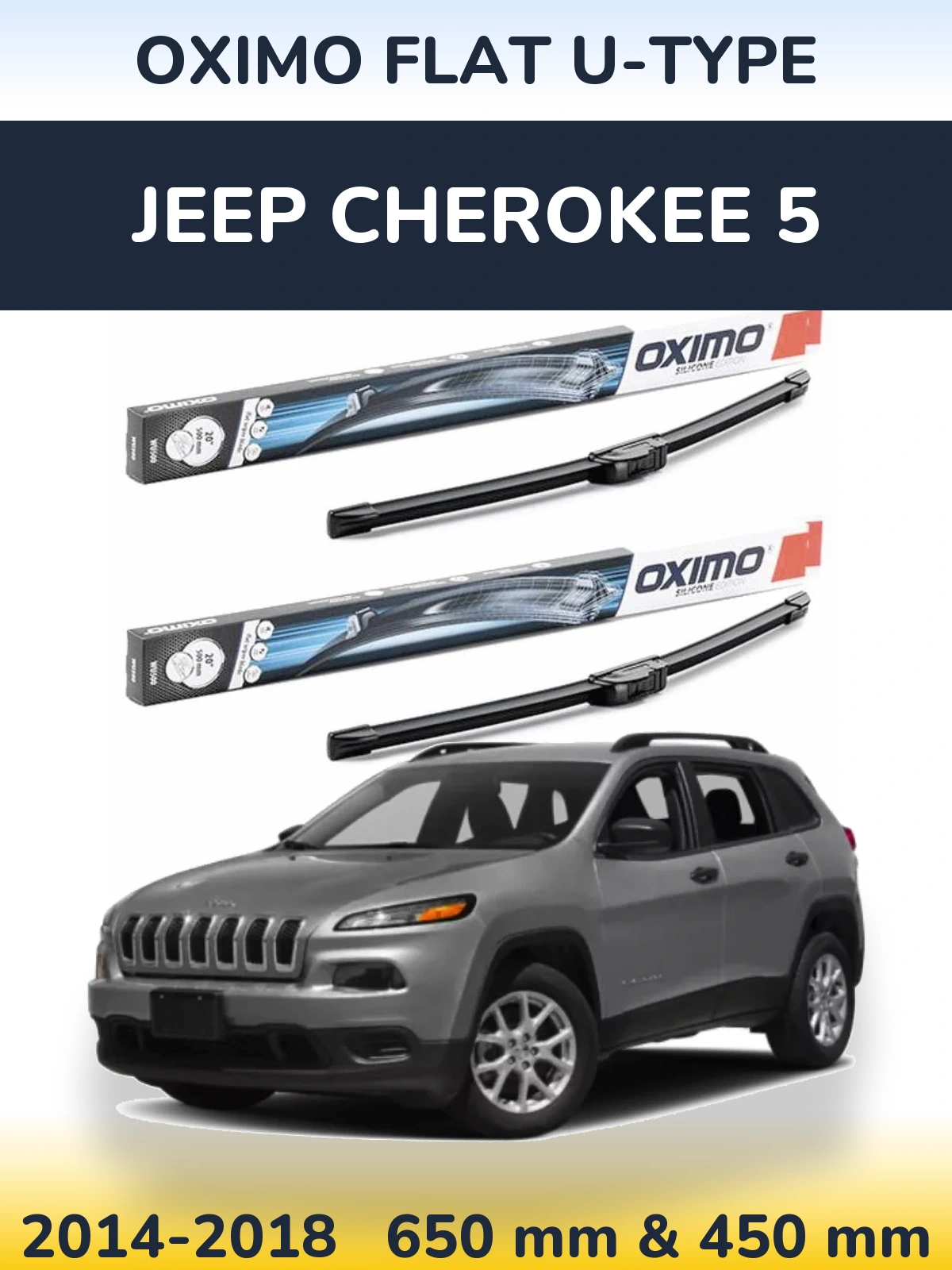 Ștergătoare Oximo Flat U-type pentru Jeep Cherokee 5