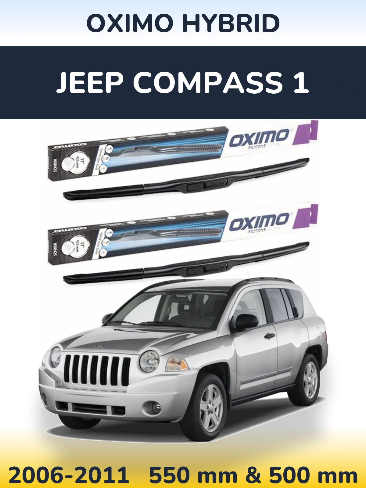 Ștergătoare Oximo Hybrid pentru Jeep Compass 1