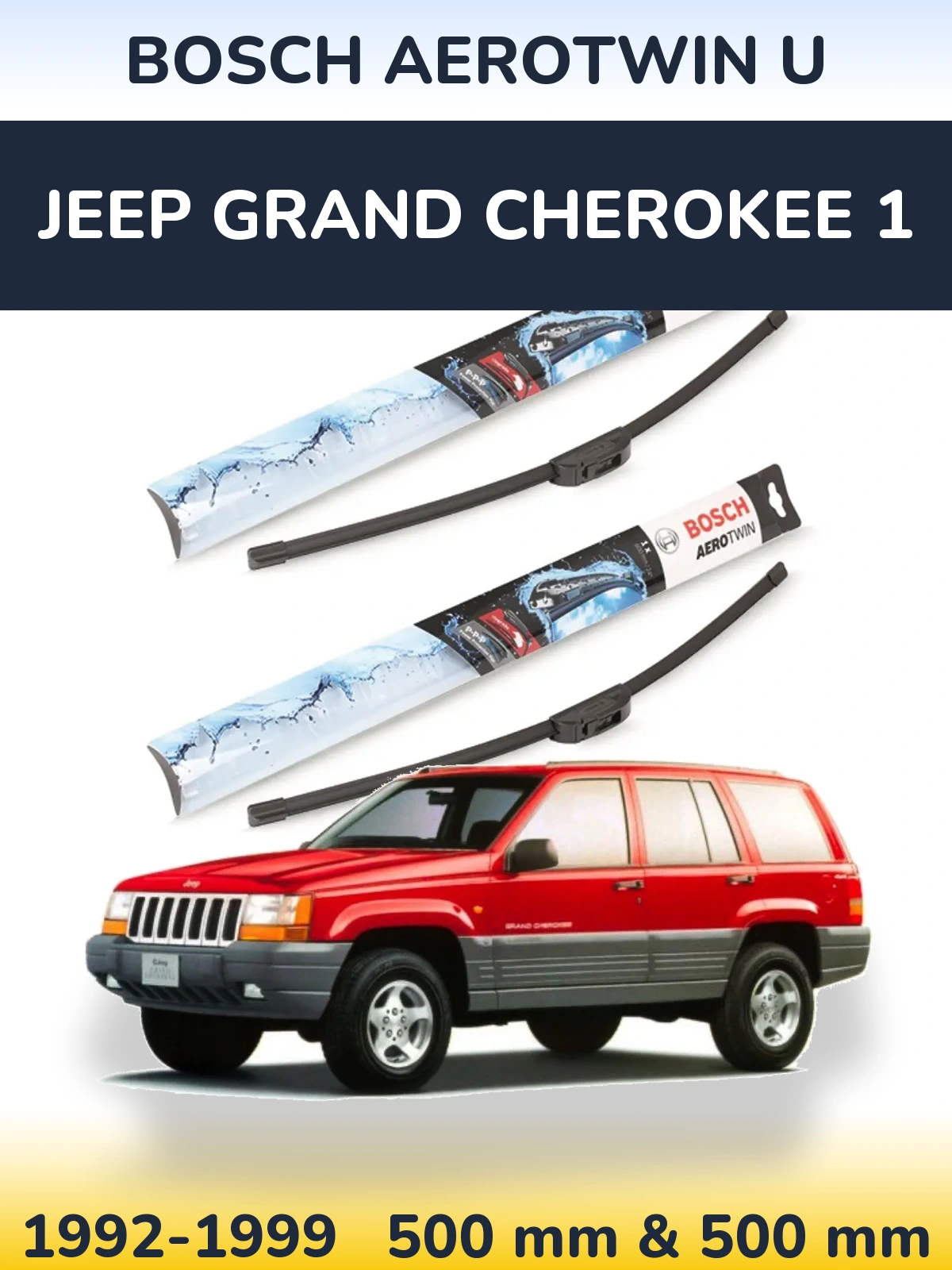 Ștergătoare BOSCH AeroTwin U pentru Jeep Grand Cherokee 1