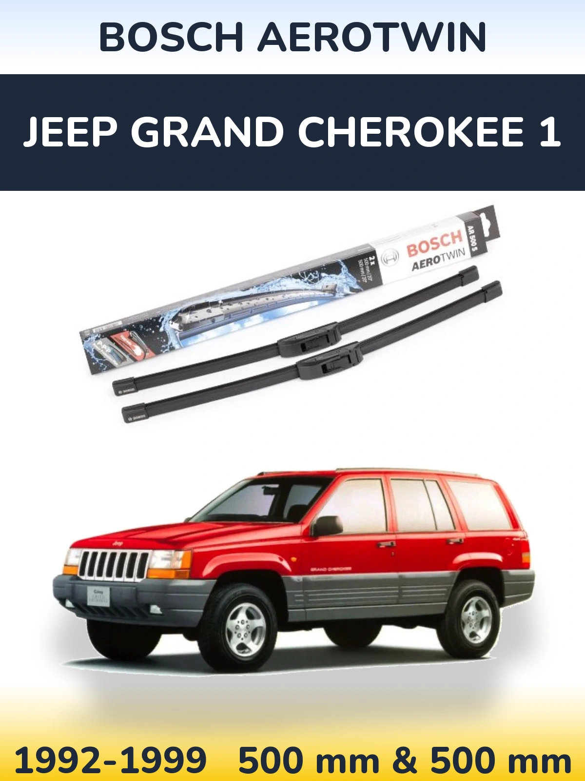 Ștergătoare BOSCH AeroTwin pentru Jeep Grand Cherokee 1