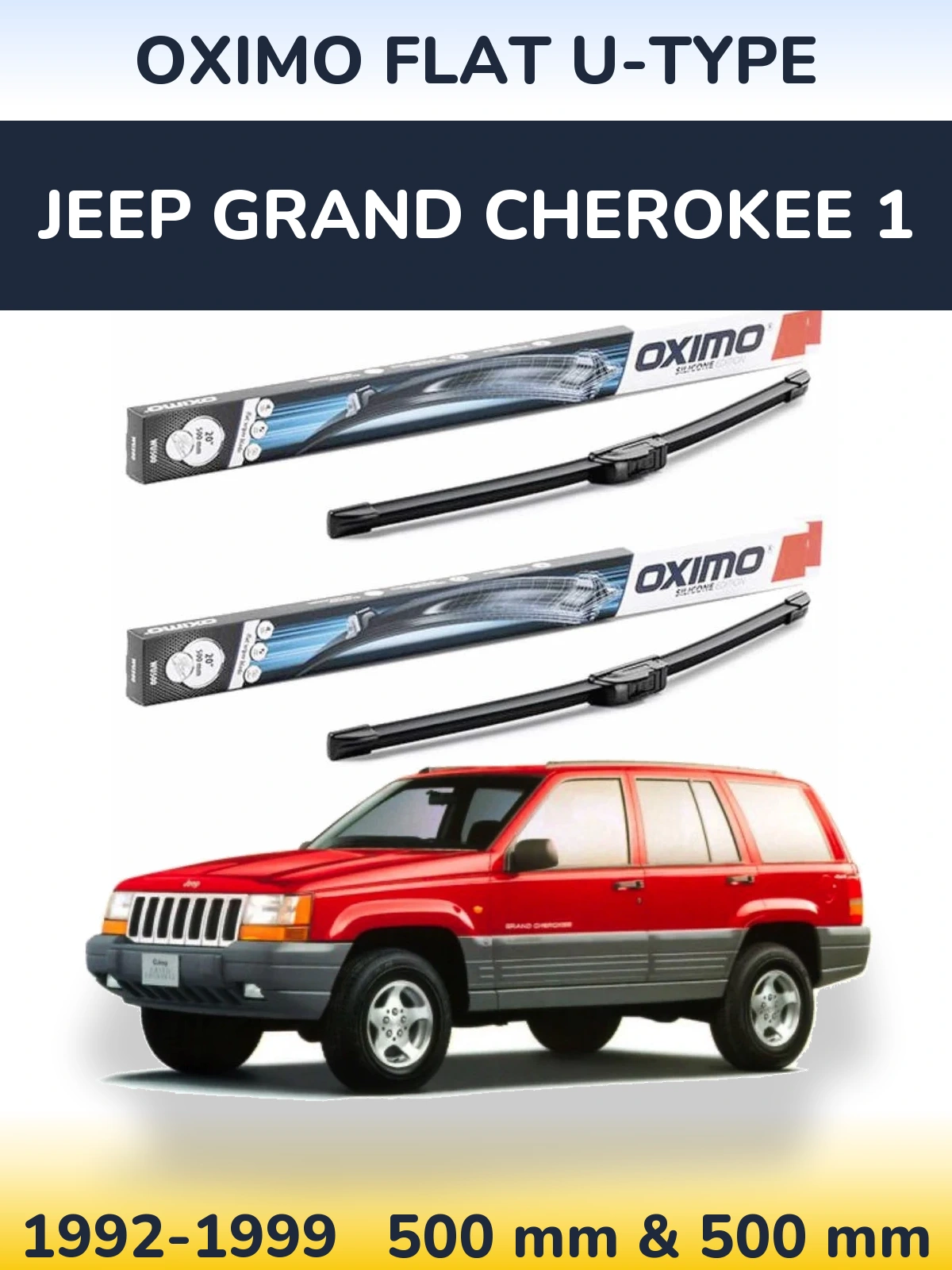 Ștergătoare Oximo Flat U-type pentru Jeep Grand Cherokee 1