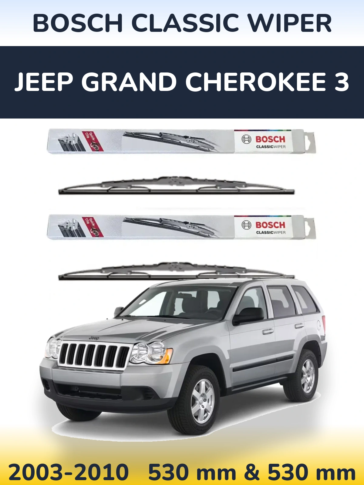 Ștergătoare BOSCH Classic Wiper pentru Jeep Grand Cherokee 3