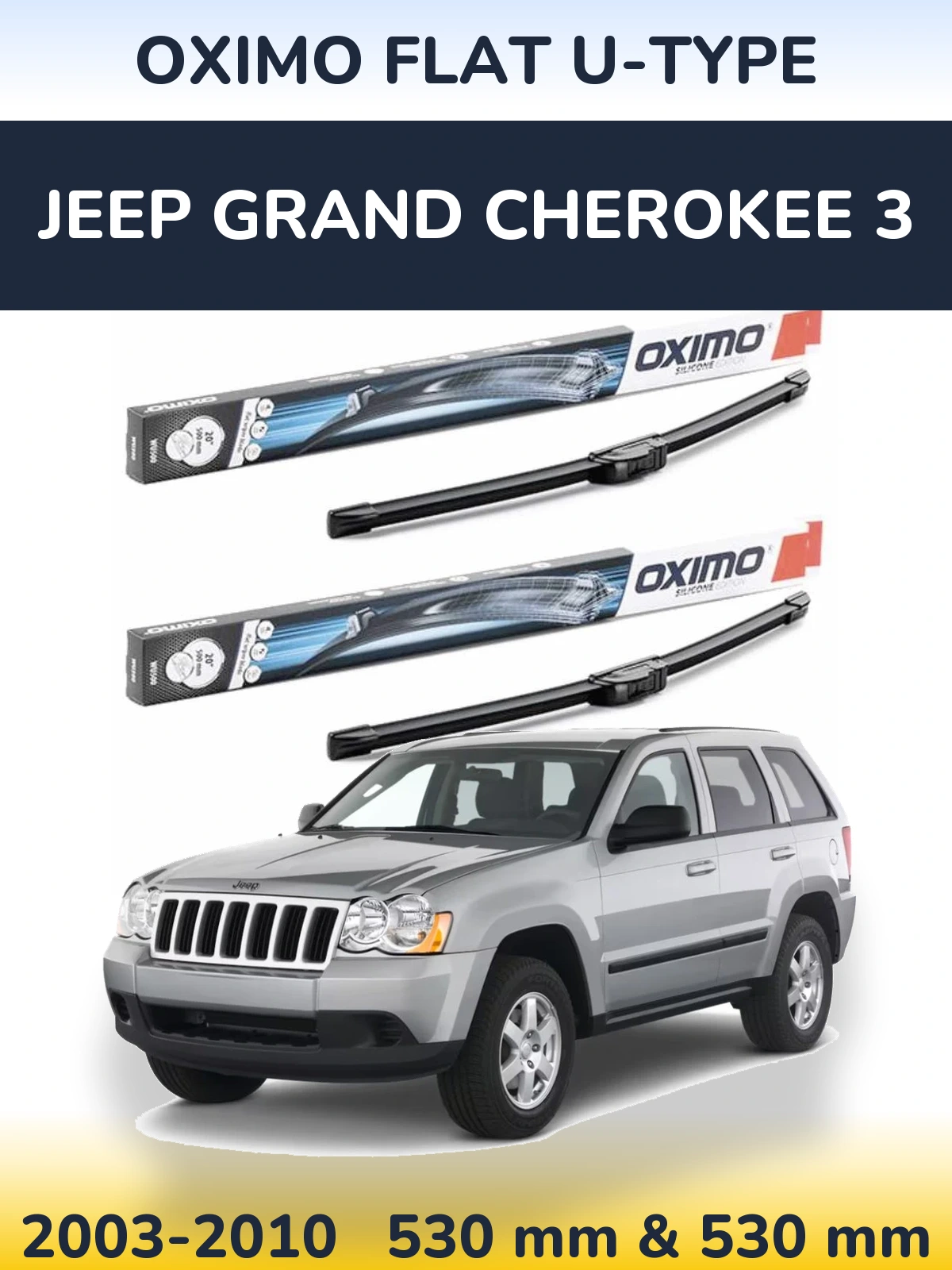 Ștergătoare Oximo Flat U-type pentru Jeep Grand Cherokee 3