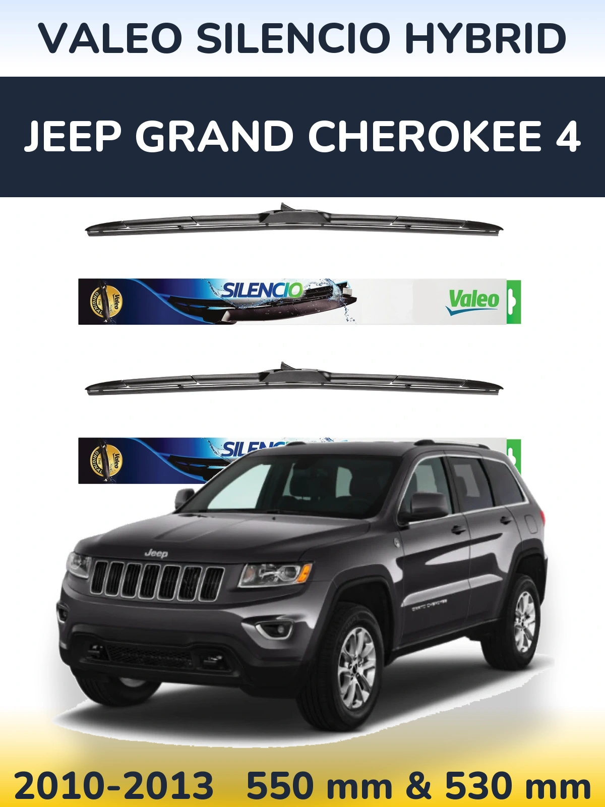 Ștergătoare Valeo Silencio Hybrid pentru Jeep Grand Cherokee 4