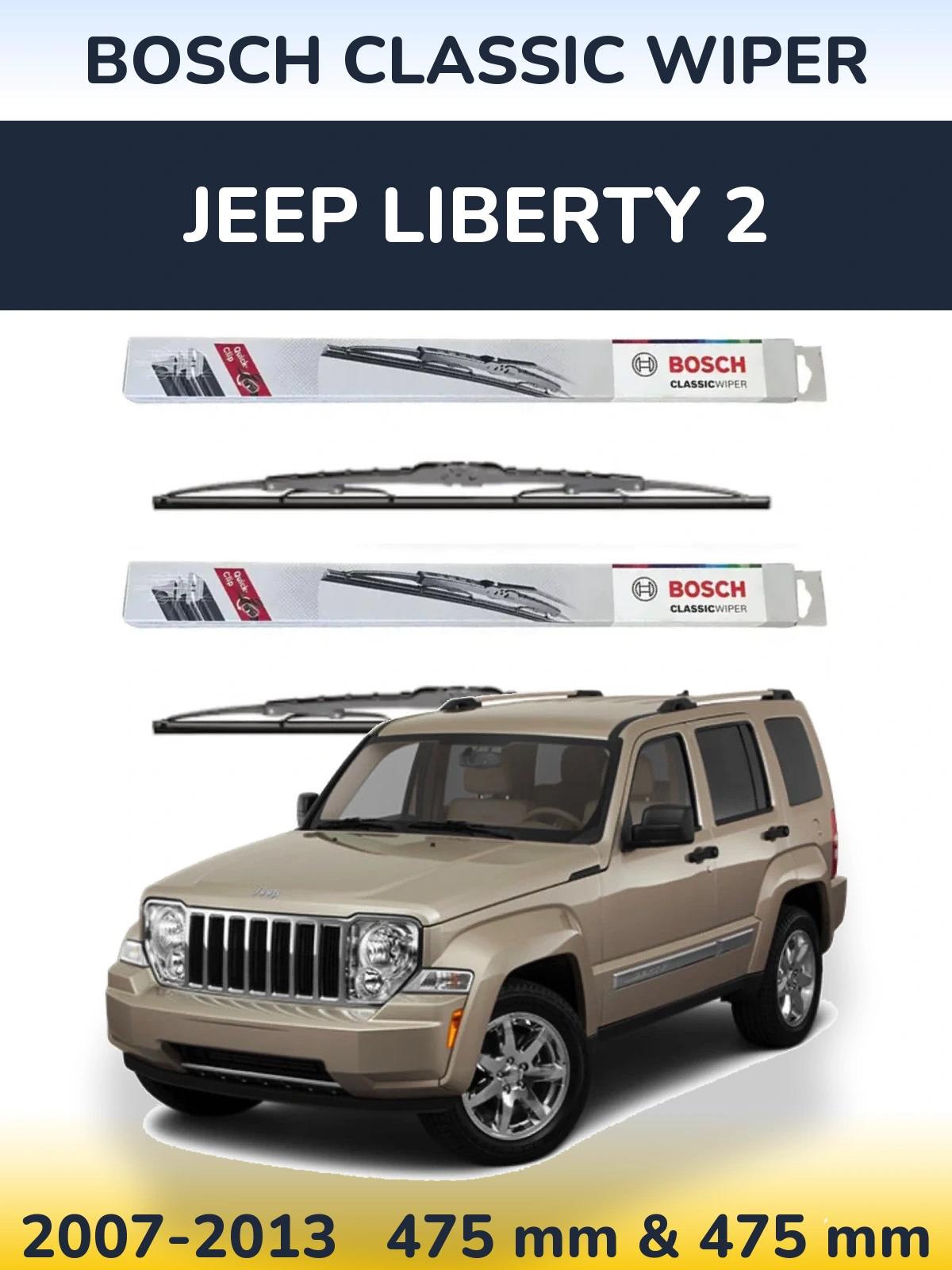 Ștergătoare BOSCH Classic Wiper pentru Jeep Liberty 2