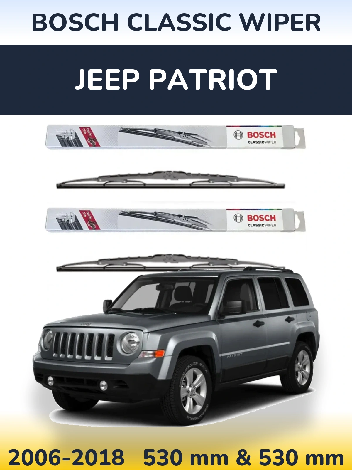 Ștergătoare BOSCH Classic Wiper pentru Jeep Patriot